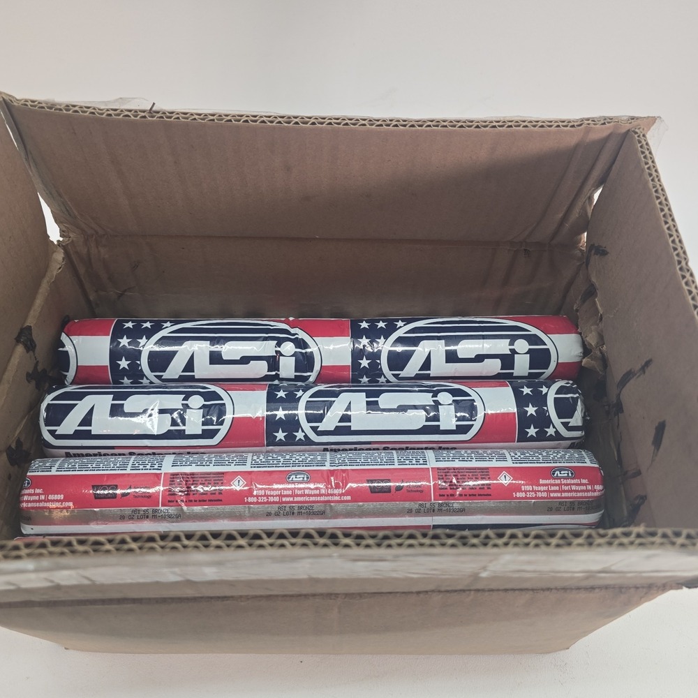 ASI 55 Industrial Construction Sealant Adhesive 20oz Sausage Bronze 12 Pack